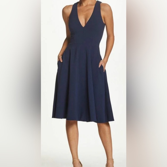 Dress the Population Dresses & Skirts - Dress the Population midnight blue Catalina dress